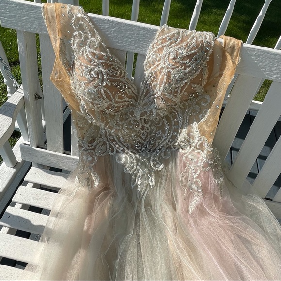 GLAMOUR by TERANI COUTURE beaded tulle gown | 8 - Picture 7 of 15